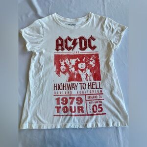 Recycled Karma AC/DC 1979 Tour Red Bling T-Shirt Size Small